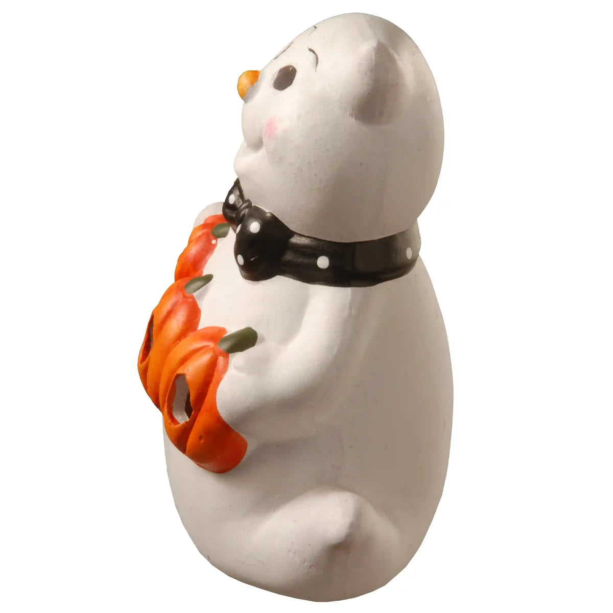6 in. Halloween BOO Smiling Ghost Decoration with LED Lights