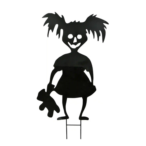 38 in. Halloween Scary Girl Garden Stakes Outdoor Lawn Decoration