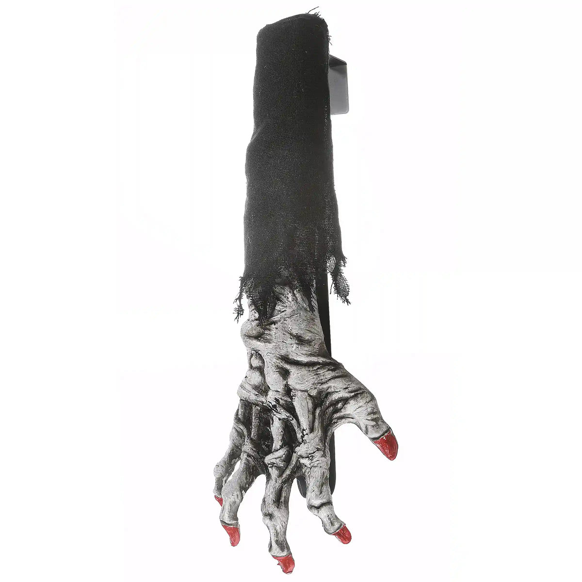 18 in. Halloween White Zombie Arm and Hand Wreath Hanger
