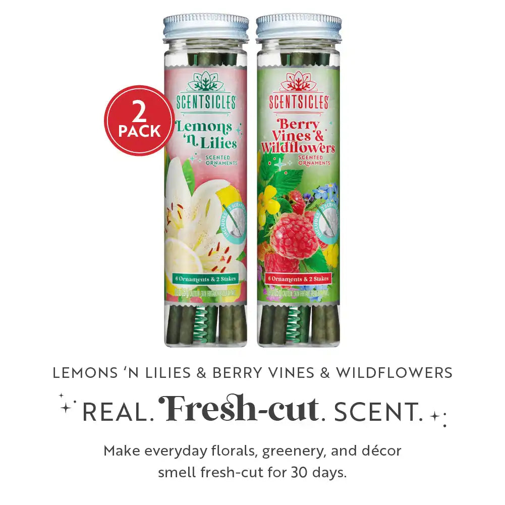 Scentsicles, 6pc Stick, 1 Lemon 'n Lilies/ 1 Berryvines & Wildflowers-  2 pack