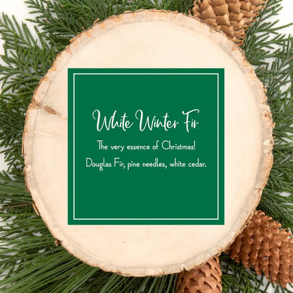 Scented Ornaments, 2 Pack- 6ct Bottle, White Winter Fir, Fragrance-Infused Paper Sticks