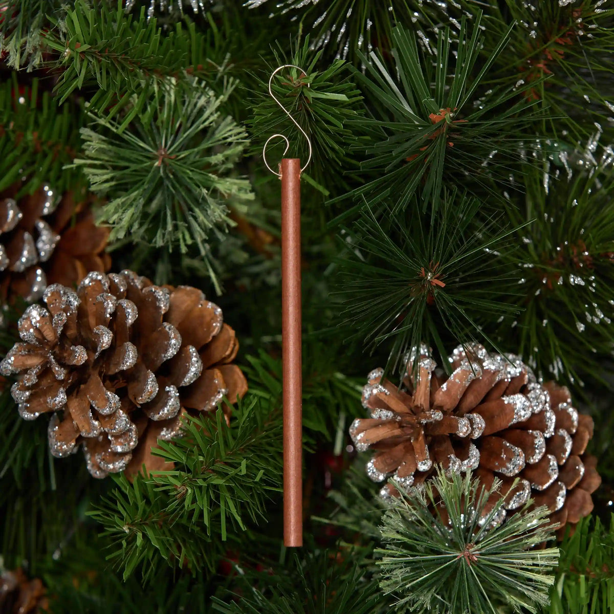Scented Ornaments, 2-Pack-  6ct Bottle, Spiced Pine Cones, Fragrance-Infused Paper Sticks