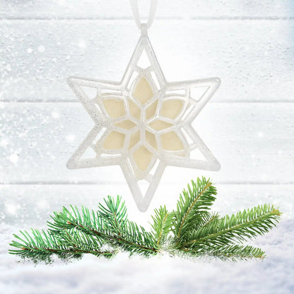 Scentsicles, Scented Star Ornament, White Winter Fir, 2-Pack
