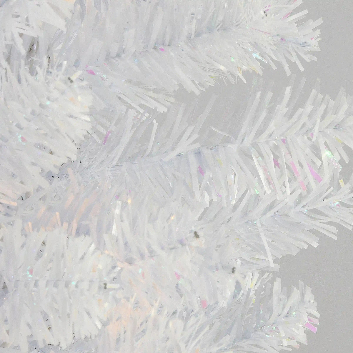 3 ft. Tinsel Collection White Iridescent Tree