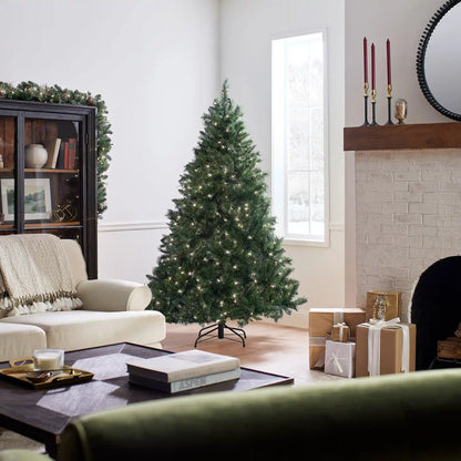 6.5 ft. Pre-Lit Winchester Pine Tree with Clear Lights, Plug-In