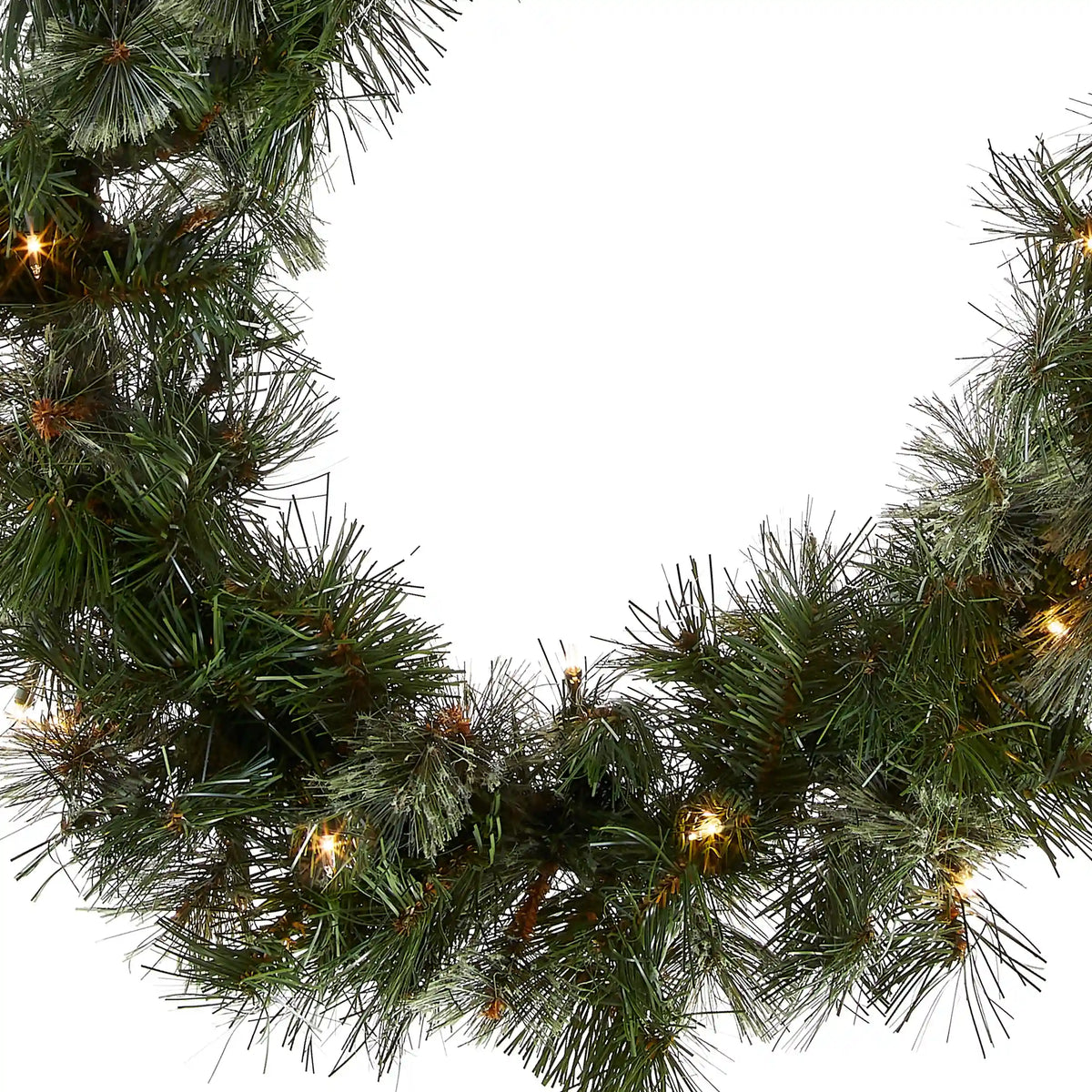 9 ft. Pre-Lit Wispy Willow Garland with Clear Lights, Plug-In