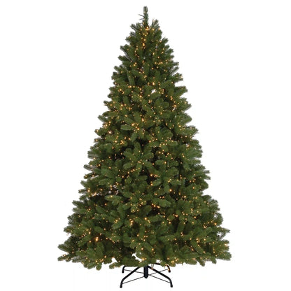 7.5 ft. Pre-Lit Downswept Douglas Fir Tree with Dual Color LED Cosmic Lights, Plug-In