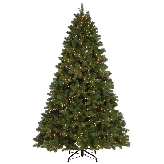 7.5 ft. Pre-Lit Downswept Douglas Fir Tree with Dual Color LED Cosmic Lights, Plug-In