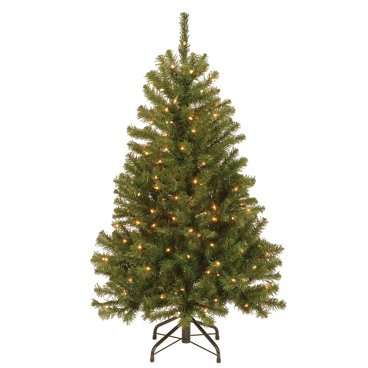 4.5 ft. Pre-Lit North Valley Spruce Tree with Clear Lights, Plug-In