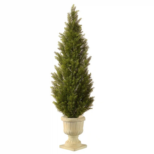 60 in. Arborvitae Topiary Tree in Decorative Urn