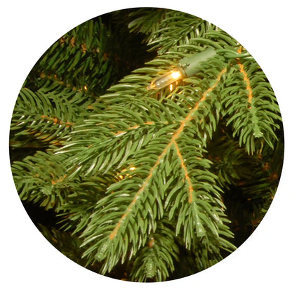 7.5 ft. Pre-Lit Deluxe Downswept Douglas Fir Tree with PowerConnect Dual Color LED Lights, Plug-In