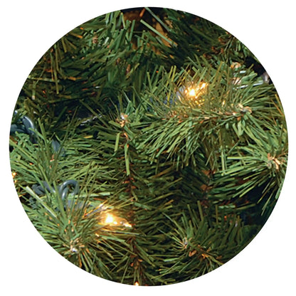 7.5 ft. Pre-Lit North Valley Spruce Tree with PowerConnect Dual Color LED Lights, Plug-In