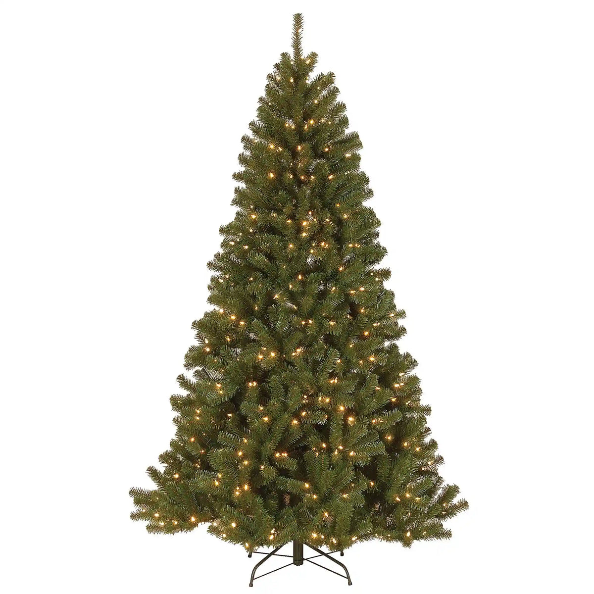 7.5 ft. Pre-Lit North Valley Spruce Tree with PowerConnect Dual Color LED Lights, Plug-In